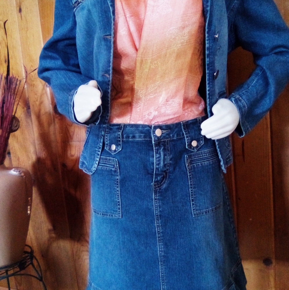 Muah denim skirt
